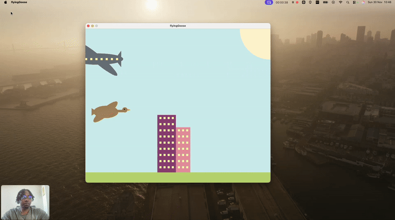 Full size screenshot of Goose game project